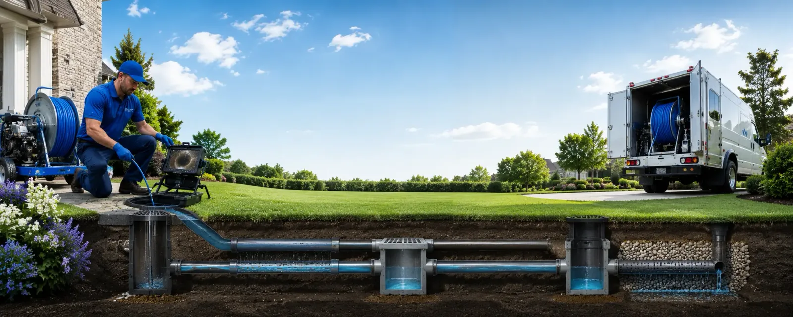Outdoor drain cleaning information for Browns, IL